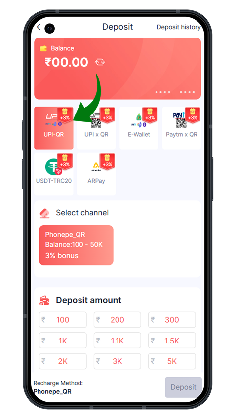 91 Club Game Deposit